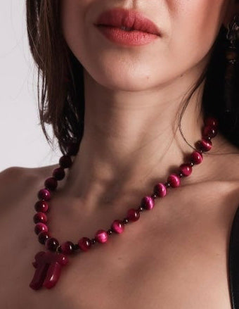 Tiger eye chai choker