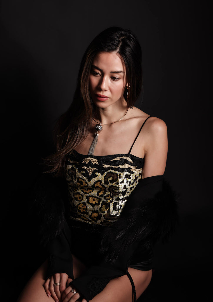 Mix Metal Tassel Necklace