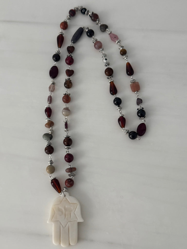 Hamsa chain necklace