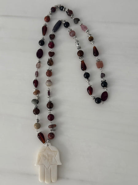 Hamsa chain necklace