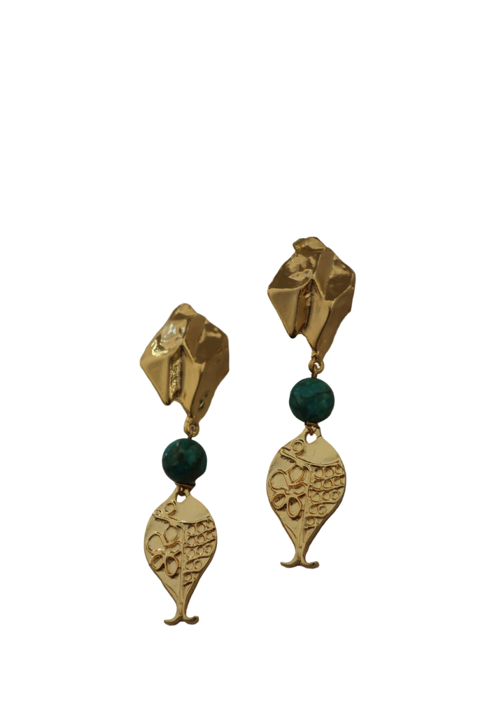 Statement Fish Droplet Earrings