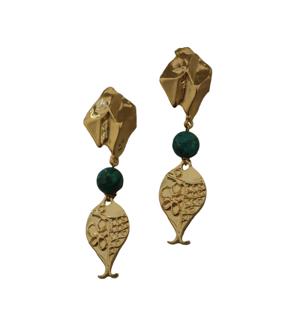 Statement Fish Droplet Earrings