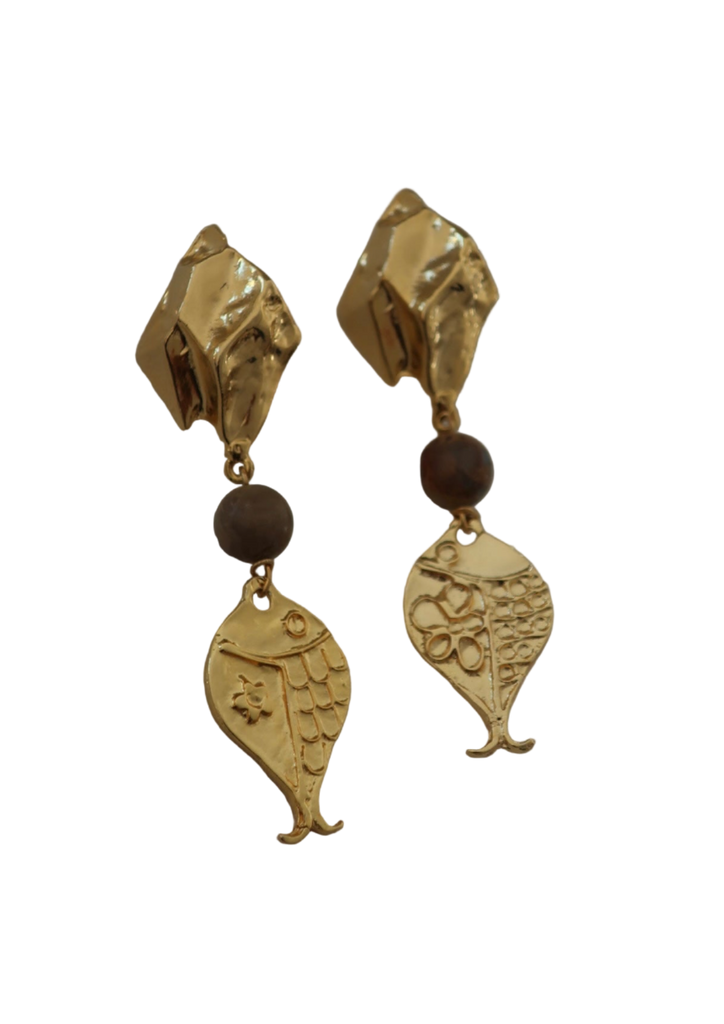 Statement Fish Droplet Earrings