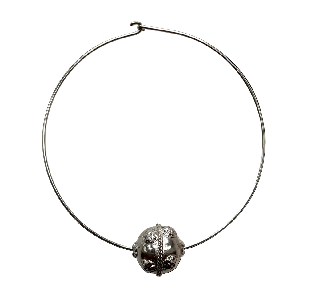 Silver Globe Necklace