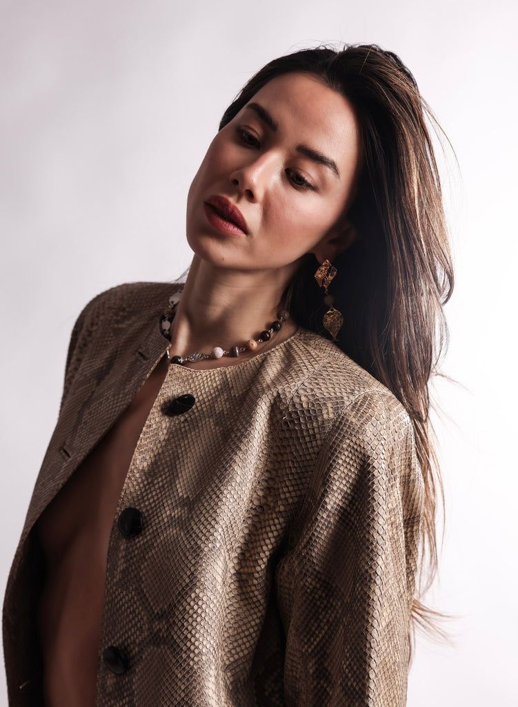 Beaded Fish Chain Choker