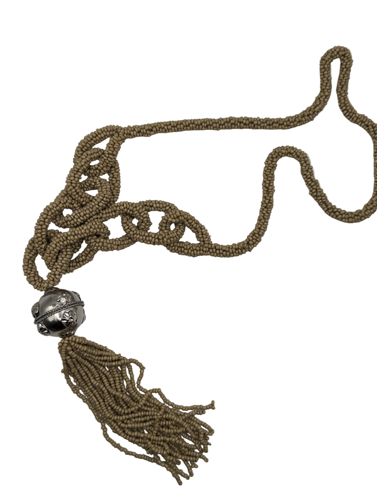Beaded Tassel Lariat
