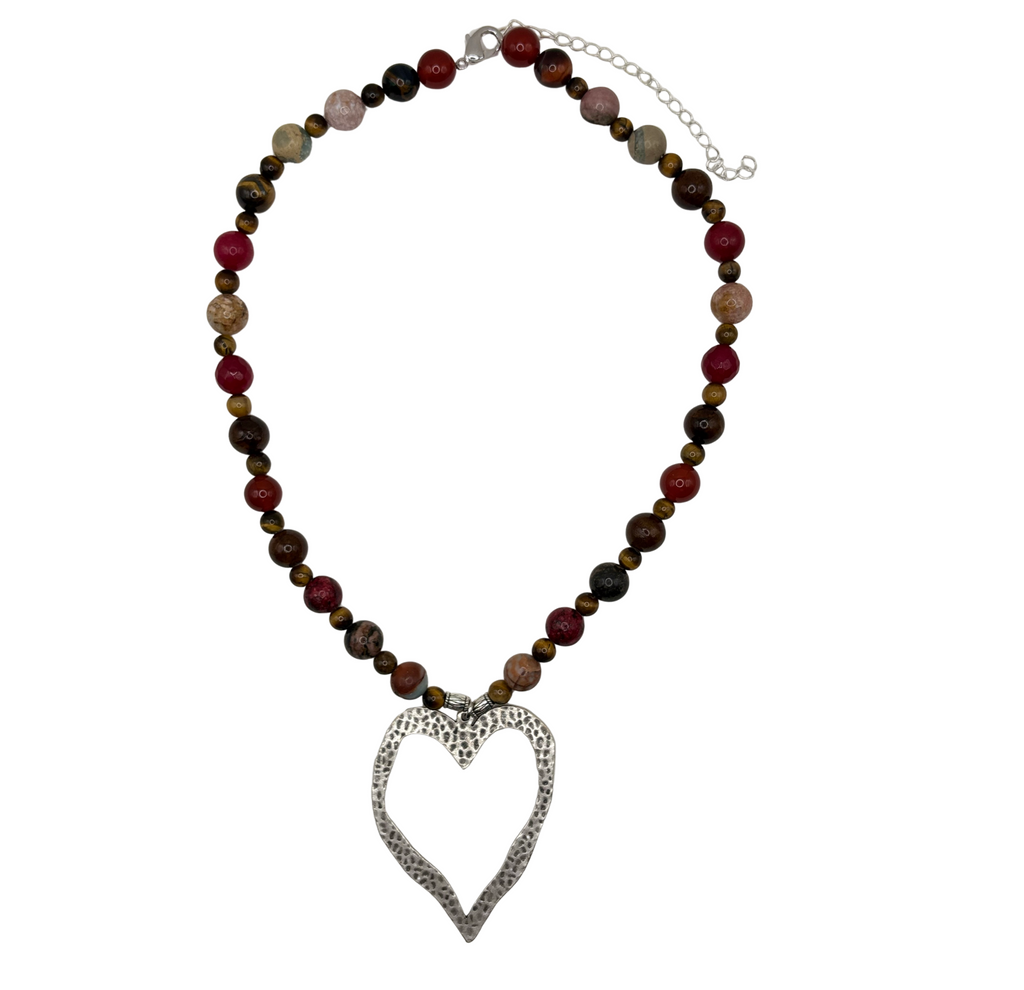 Beaded Heart Necklace