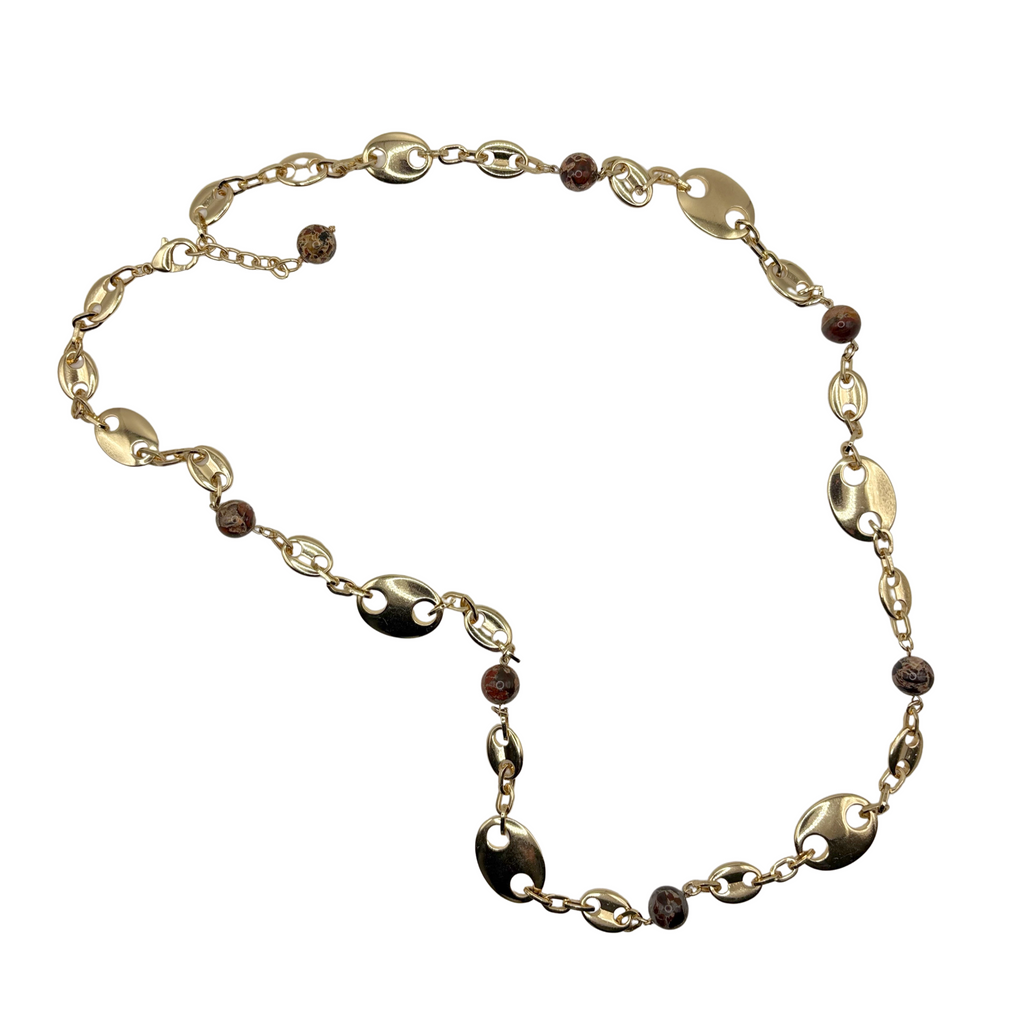 Mariner Link Stone Necklace/Belt