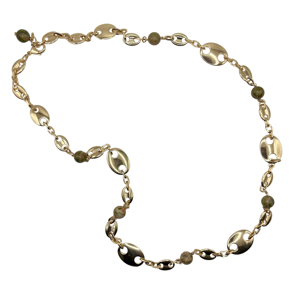 Mariner Link Stone Necklace/Belt