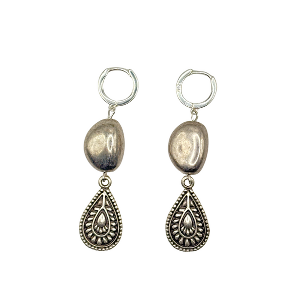 Paisley Pebble Earrings