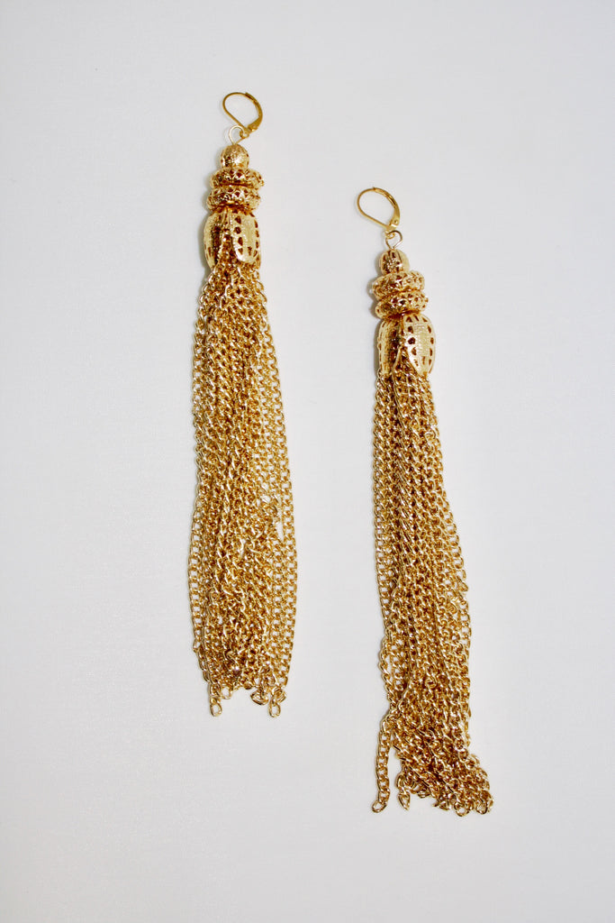 luxe tassel earrings