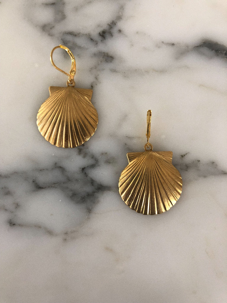 Statement Shell earrings